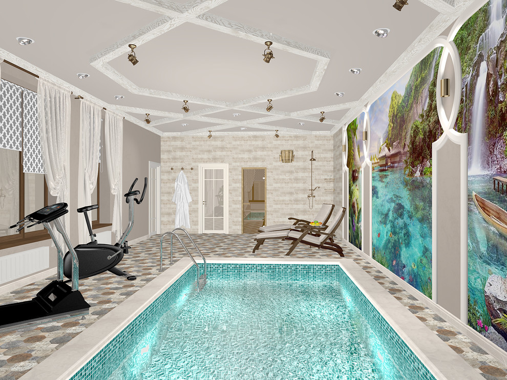 Бассейн в средизимноморском стиле