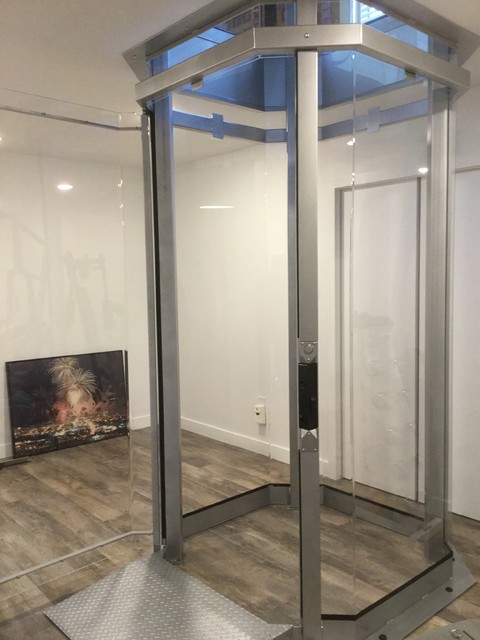 3 Stop Home Elevator Retrofit - Newton, MA - Modern - Boston - by