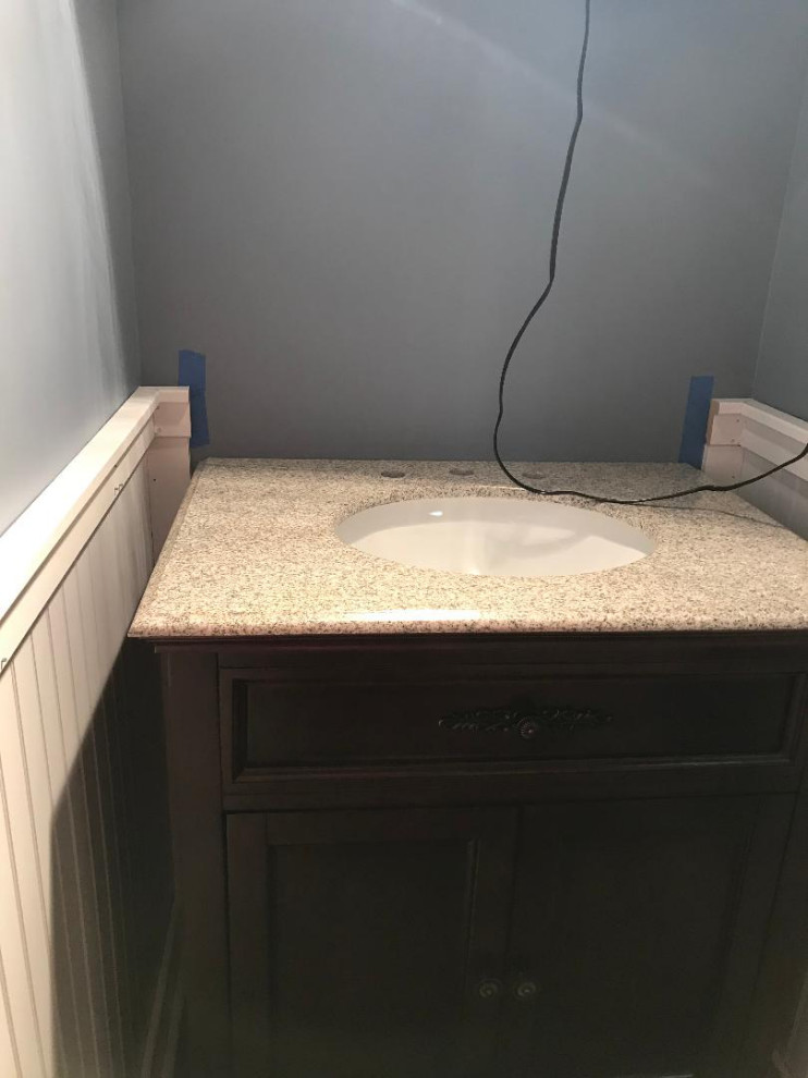 How would you finish the trim around vanity?