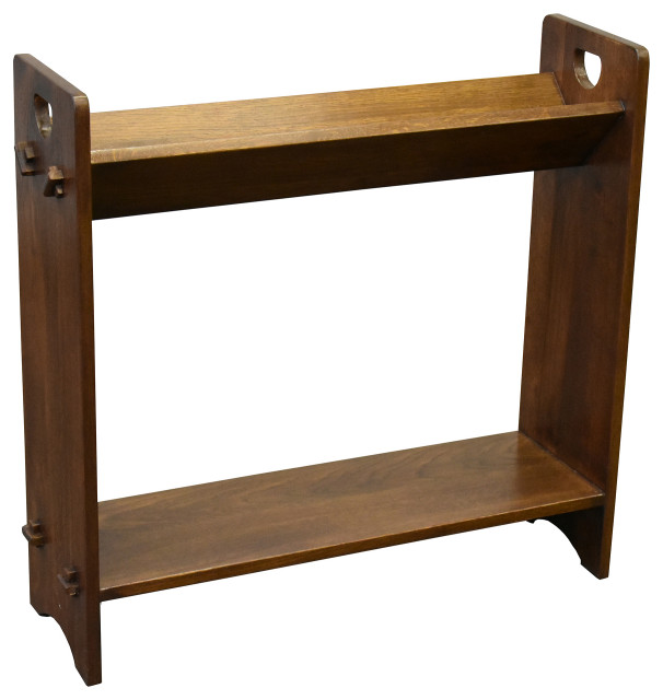 Mission Magazine Rack Mission / Arts and Crafts Book and Magazine Stand, Walnut (W1 ...