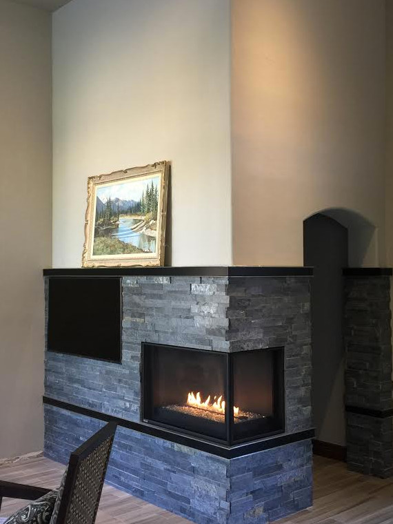 Transitional fireplace remodel