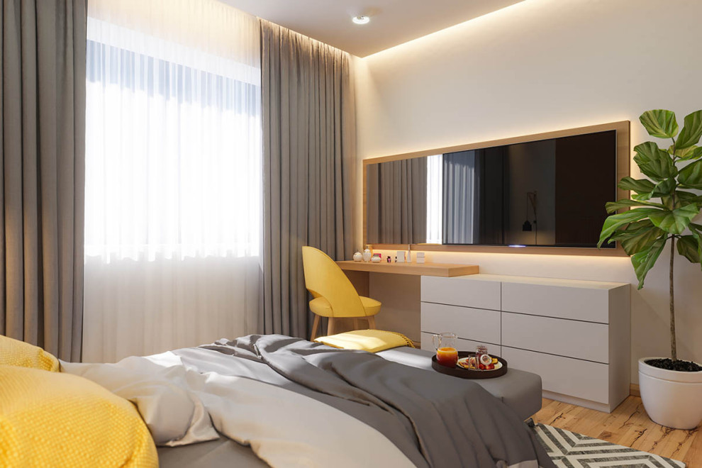 House project in Babenhausen, Germany. Guest bedroom