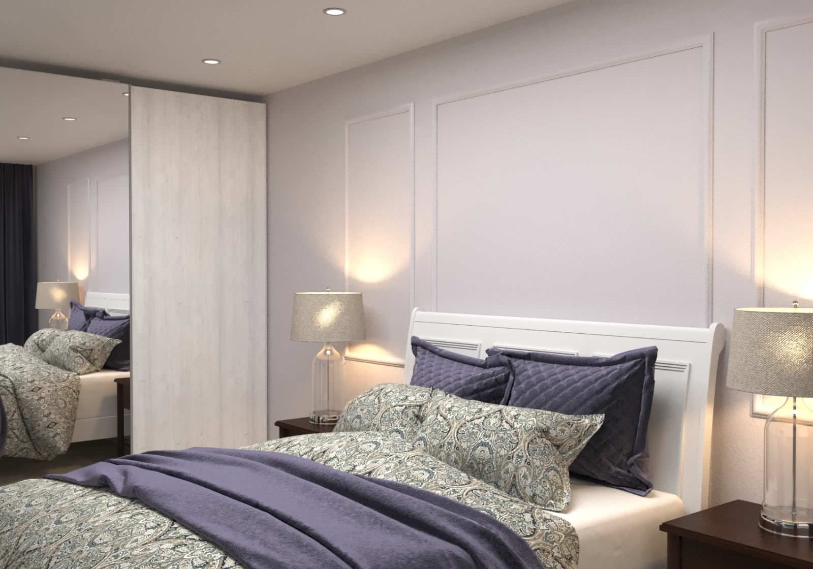 Квартира для любителей лаванды и мяты.