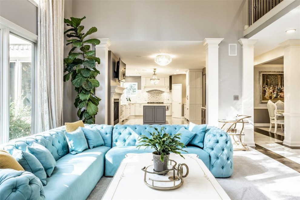 Example of a trendy home design design in Indianapolis