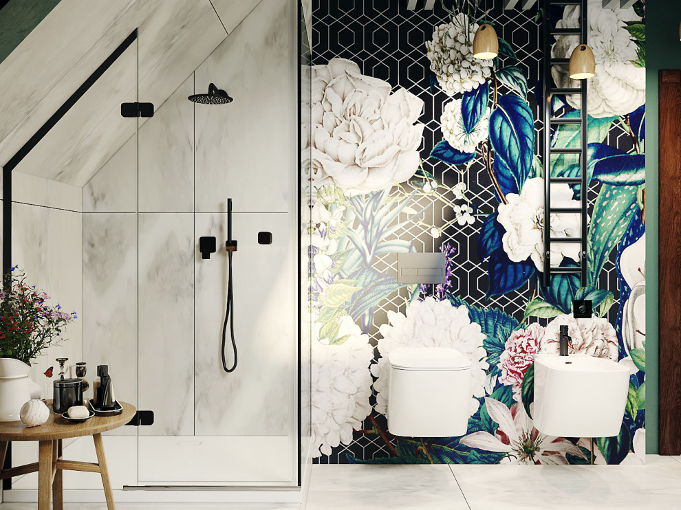 Тропическая ванная комната