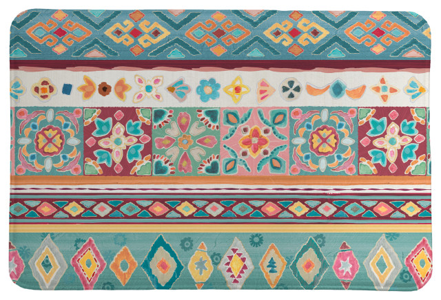 My Bohemian Life Memory Foam Rug, 2'x3' - Southwestern - Bath Mats - by ...