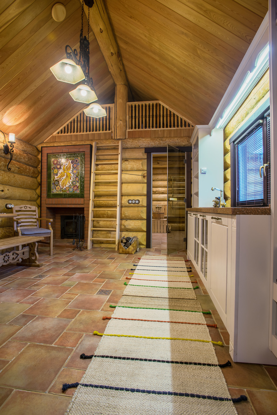 Баня, комната отдыха, кухня