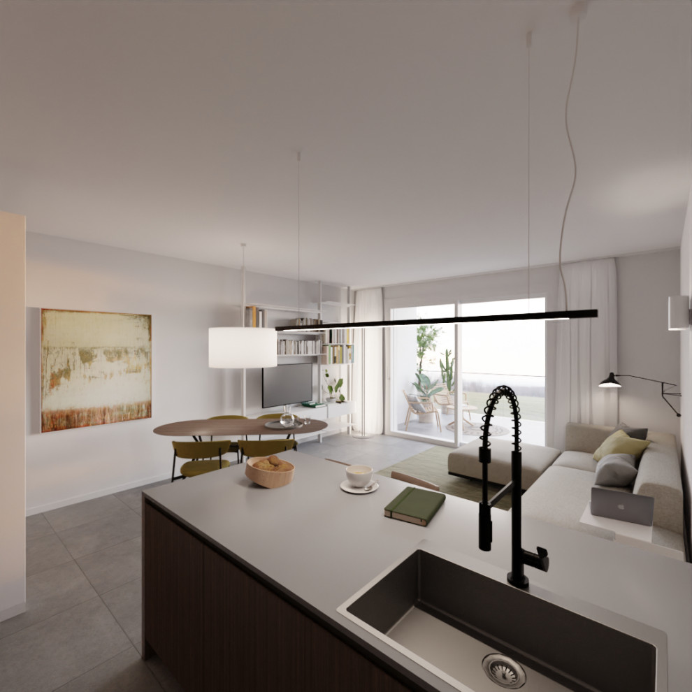 Immagine di un soggiorno moderno