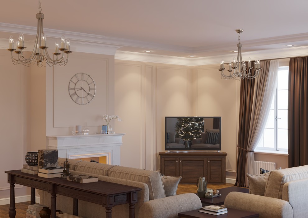 Неоклассика в интерьере гостиной