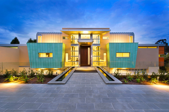 Wheelers Hill contemporain-facade