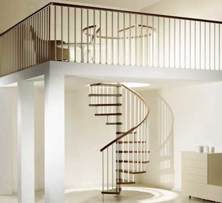 Modern staircase in Indianapolis.