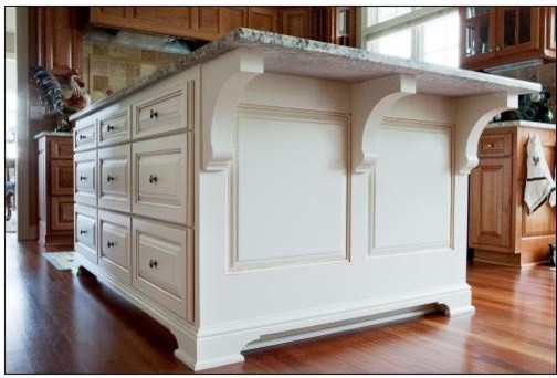 Kitchen W White Accent Island Traditional Kitchen Milwaukee