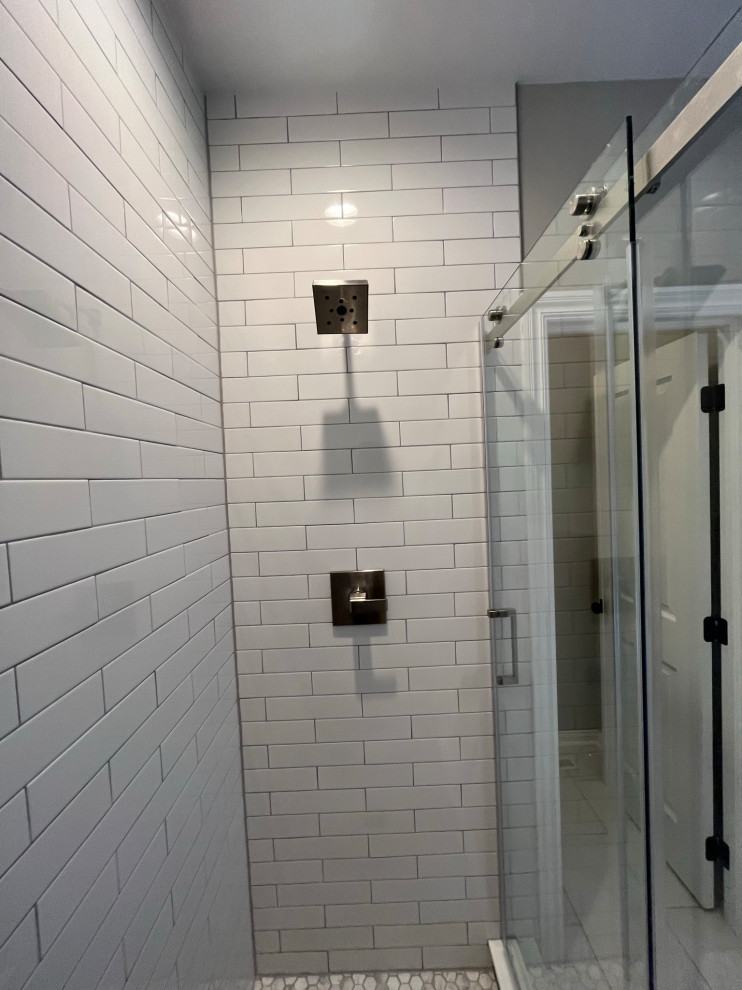 Warm and inviting master bath