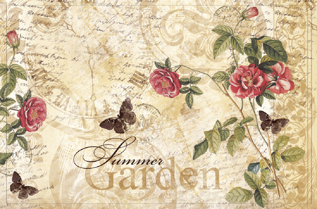 Summer Rose Gallery Door Mat, Large