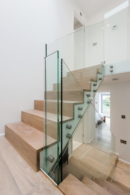 Northumberland House Renovation coastal-staircase