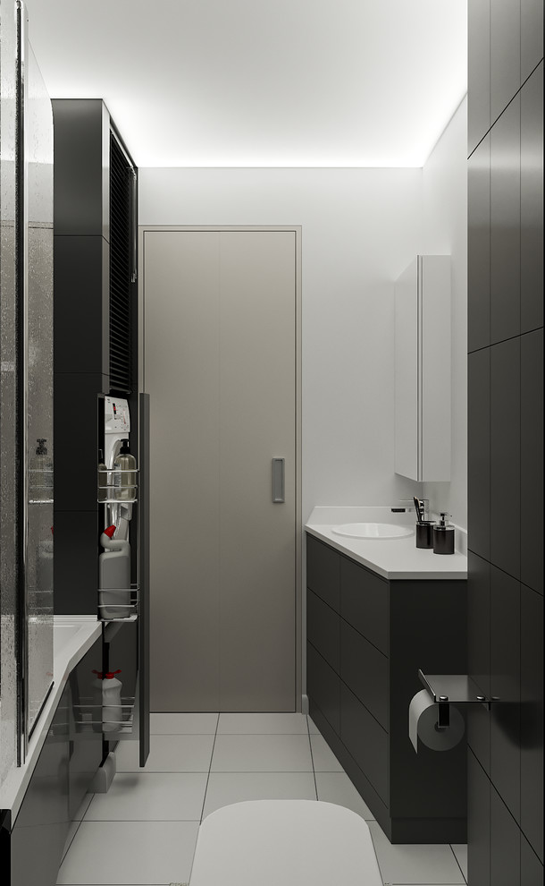 ЧЁРНАЯ ВАННАЯ КОМНАТА