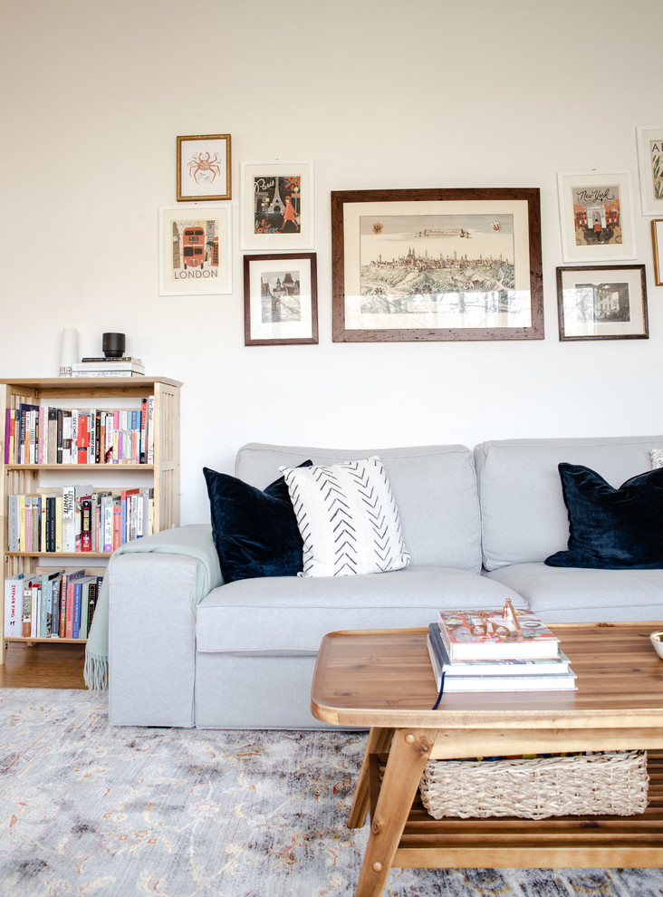 Example of a small eclectic home design design
