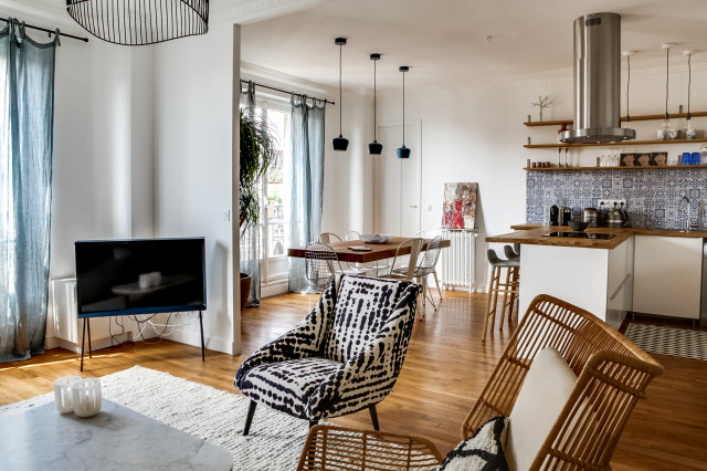 Projet Chemin vert eclectique-salon