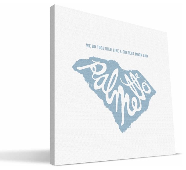 South Carolina State Motto Canvas Print, 12"x12" Contemporary Prints And Posters by