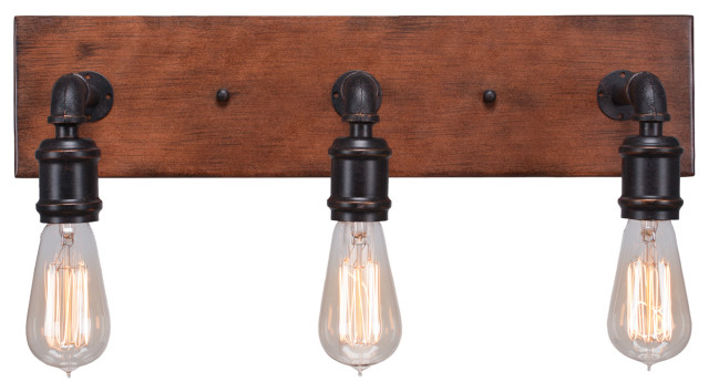 Toltec Lighting Corbello 2 Light Bath Bar with 7 Espresso Metal Shades