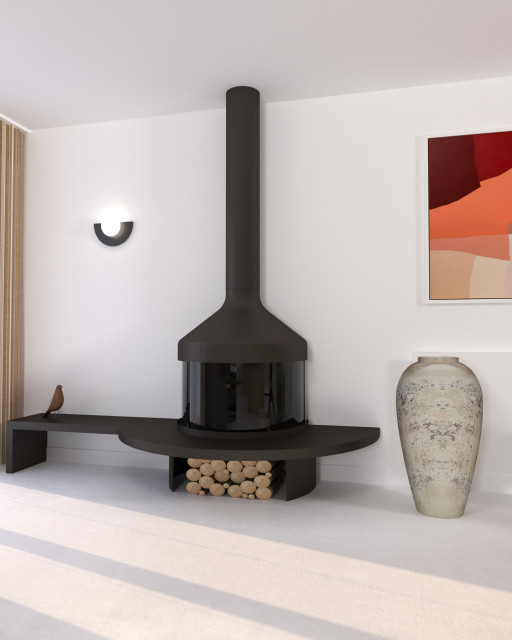 Aménagement complet d'un pavillon à Corbeil Modern Living Room Other by Nadège MAURIOL