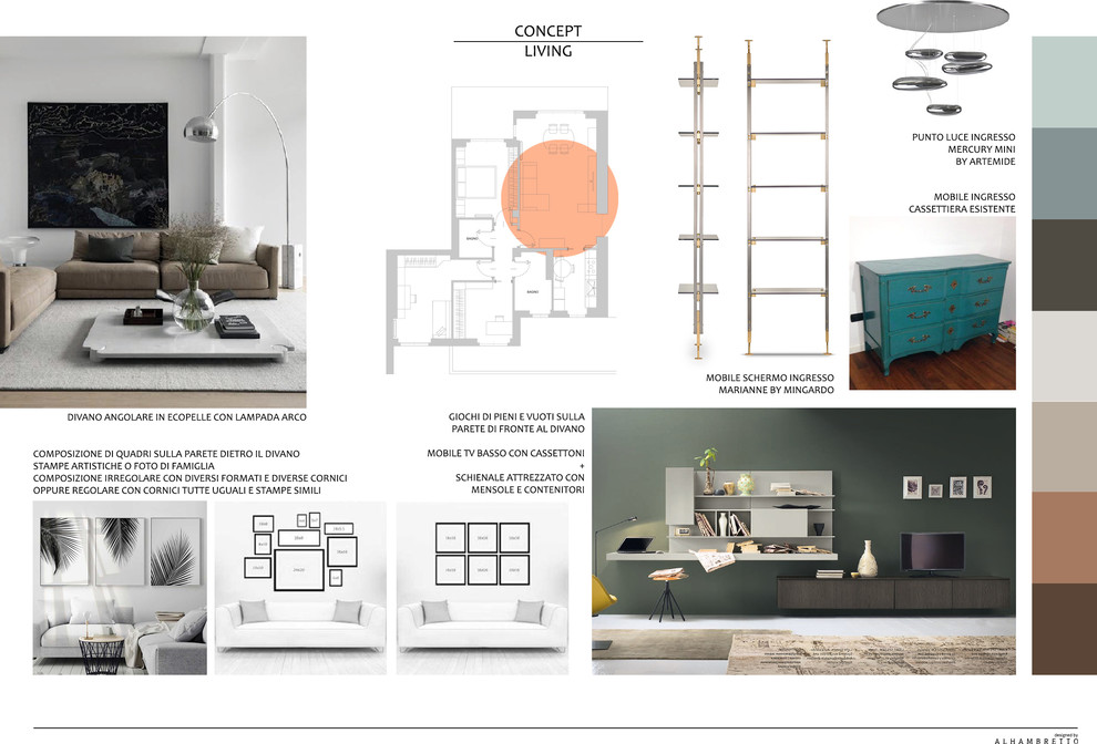Restyling di un appartamento a Milano - Concept Living