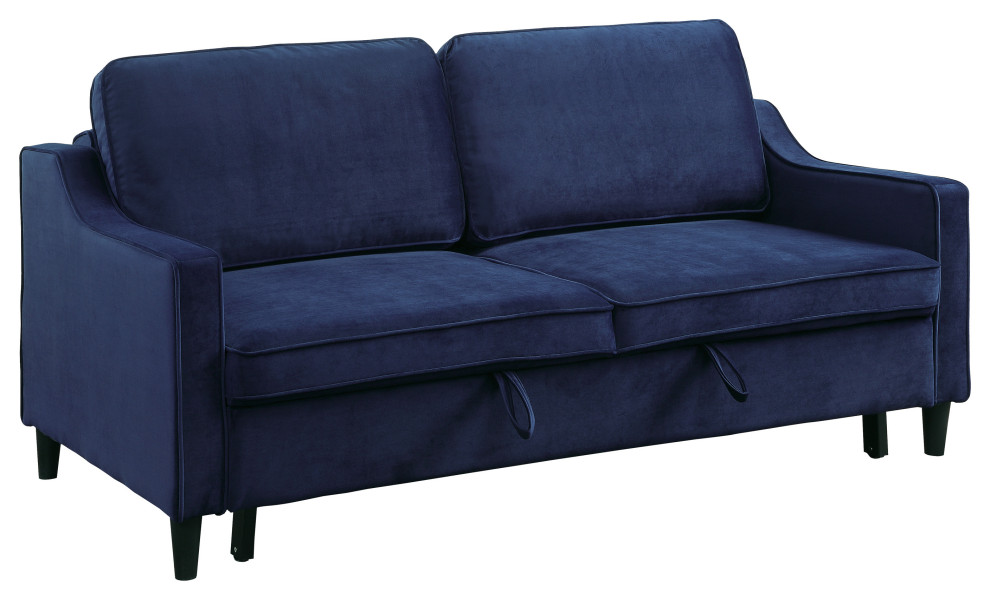 Dickinson Convertible Studio Sofa With Pull-out Bed - Midcentury - Sleeper  Sofas - by Lexicon Home | Houzz