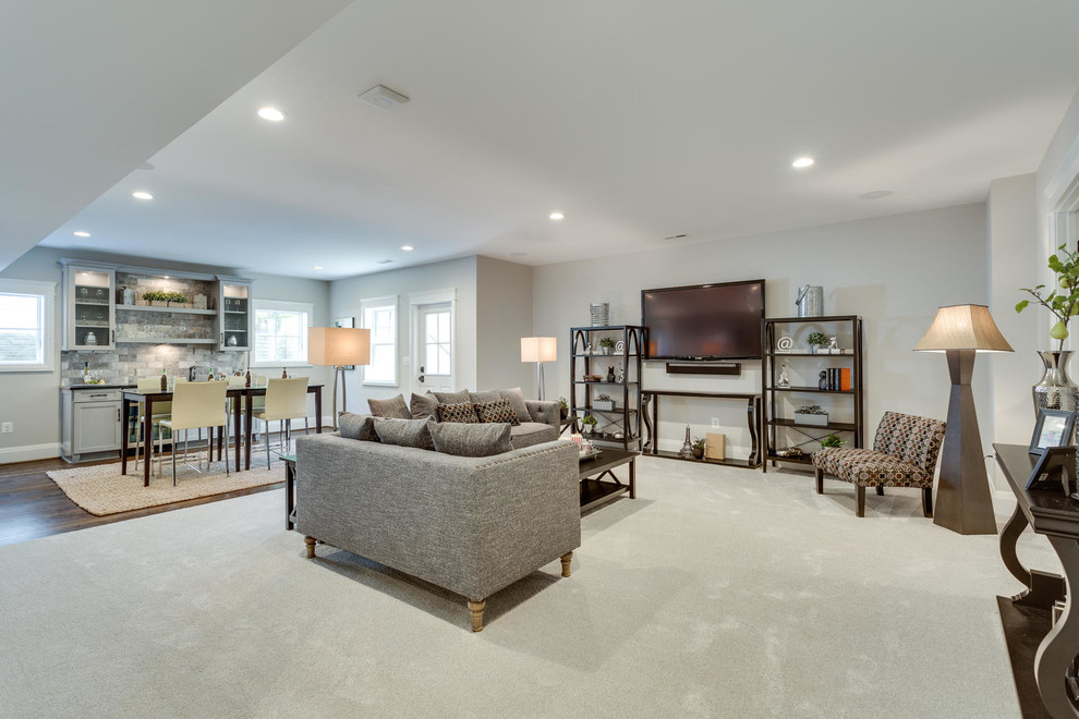 Basement - craftsman basement idea in DC Metro