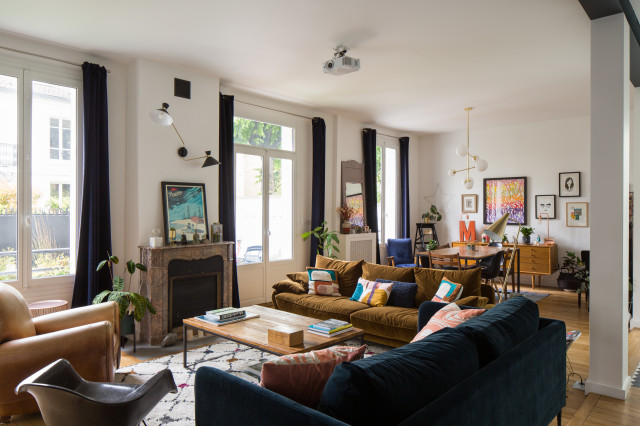 Agence June | Interior Design Studio eklektisk-vardagsrum