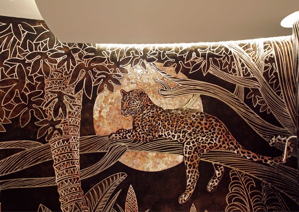 Мозаичное панно Джунгли (фрагмент)