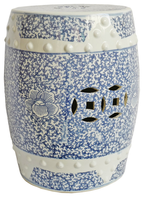 Blue White Ceramic Garden Stool Asian Accent And Stools By Design Mix Furniture - Baby Blue Ceramic Garden Stool Blue White Ceramic Garden Stool Asian Accent And Stools By Design Mix Furniture - Baby Blue Ceramic Garden Stool