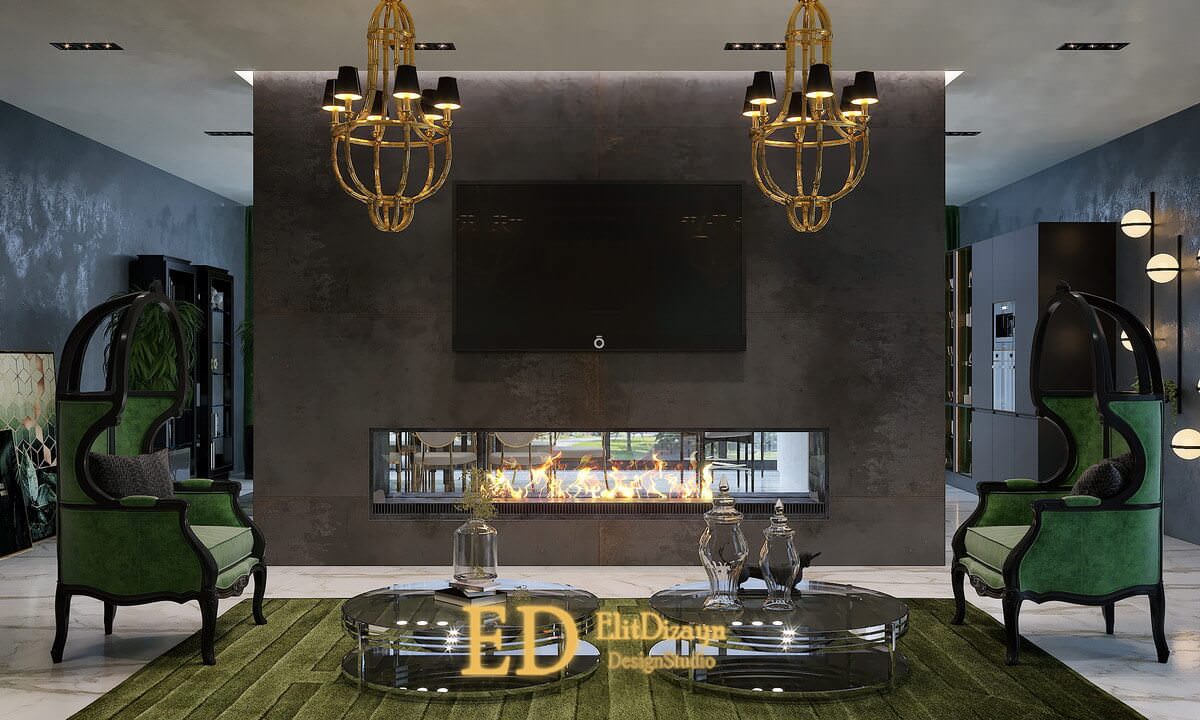 Дом Ар-деко (кухня/гостиная) - 1