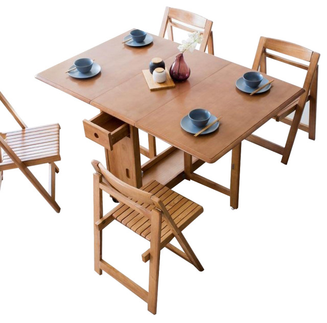 Dining Tables, Solid Wood Folding Dining Table