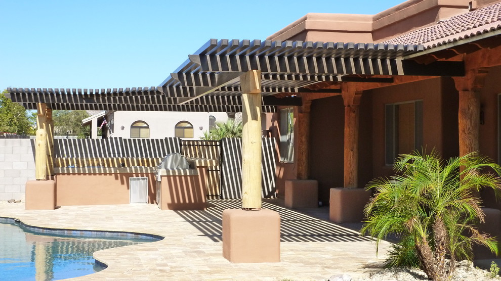 Transitional pool photo in Phoenix
