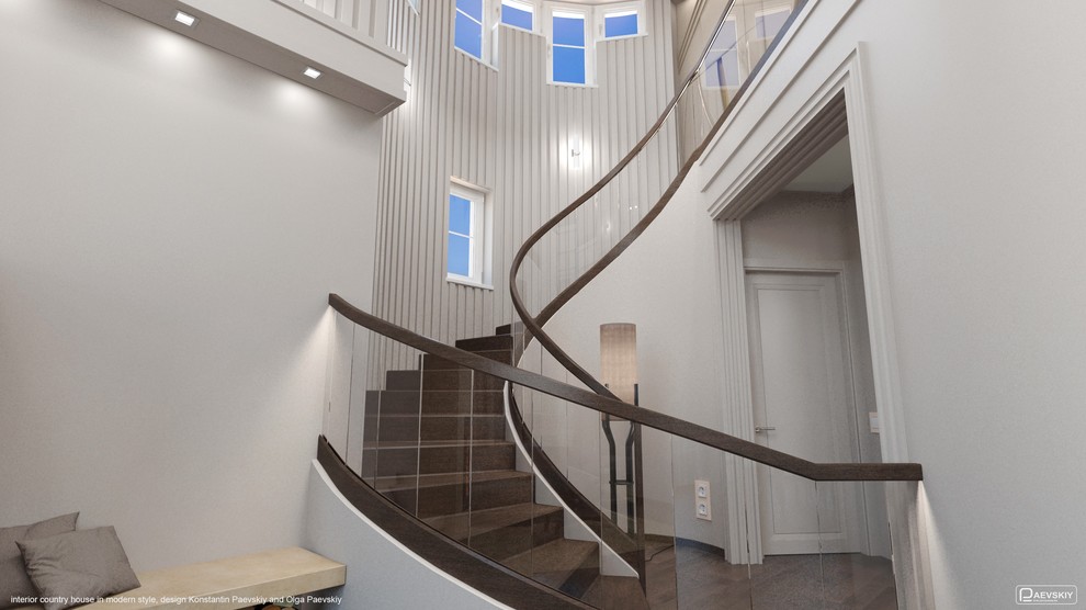 Гостинная загородного дома