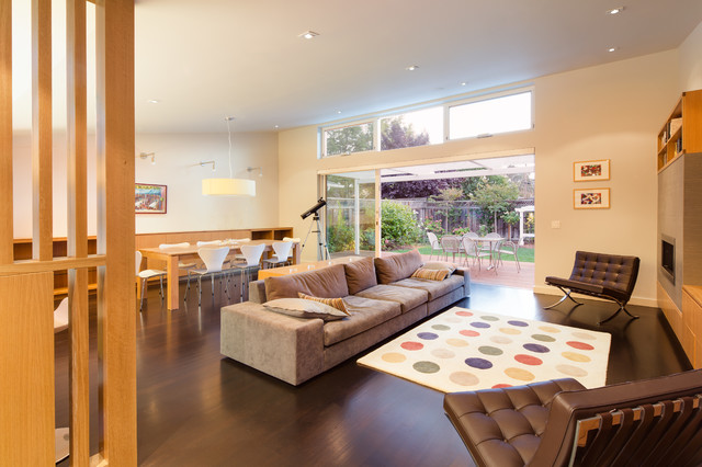 Open Plan Living/Dining retro-vardagsrum
