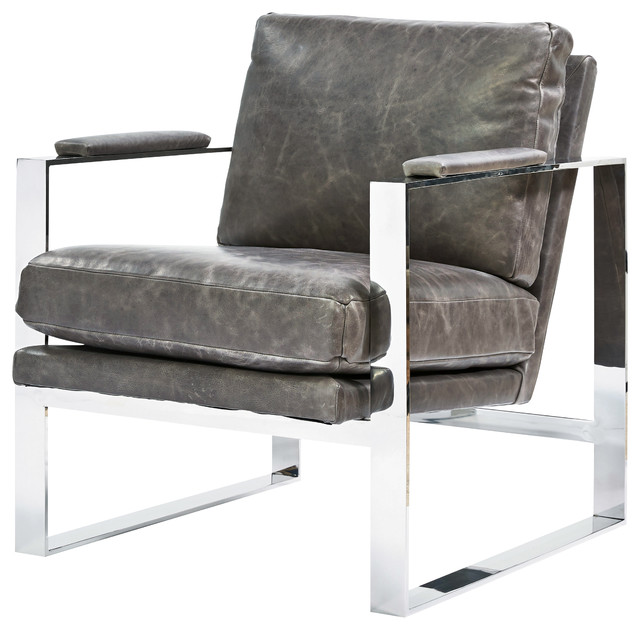 Corbin Accent Chair Contemporary, Modern Leather Accent Chairs