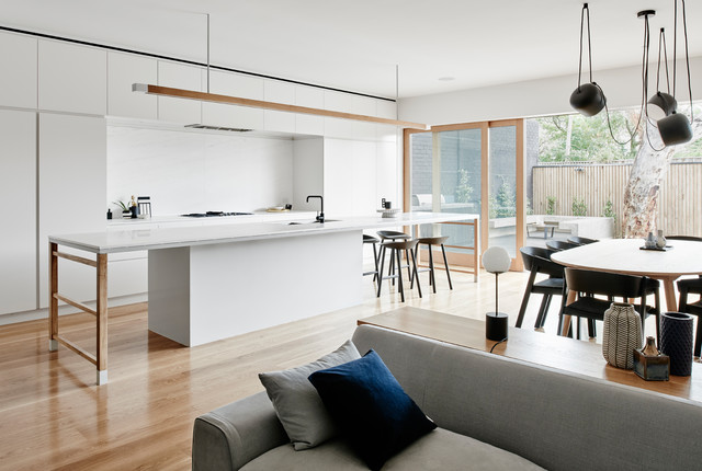 Darlinghurst modern-vardagsrum