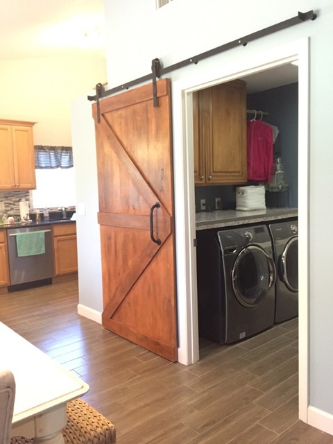 Laundry Room Barn Door Kitchen Design
