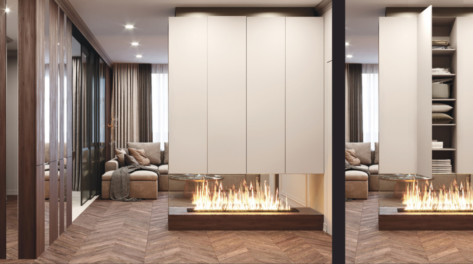 дизайн проект квартиры для семи из трех человек