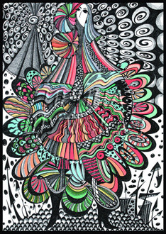 декоративная графика."Планета"