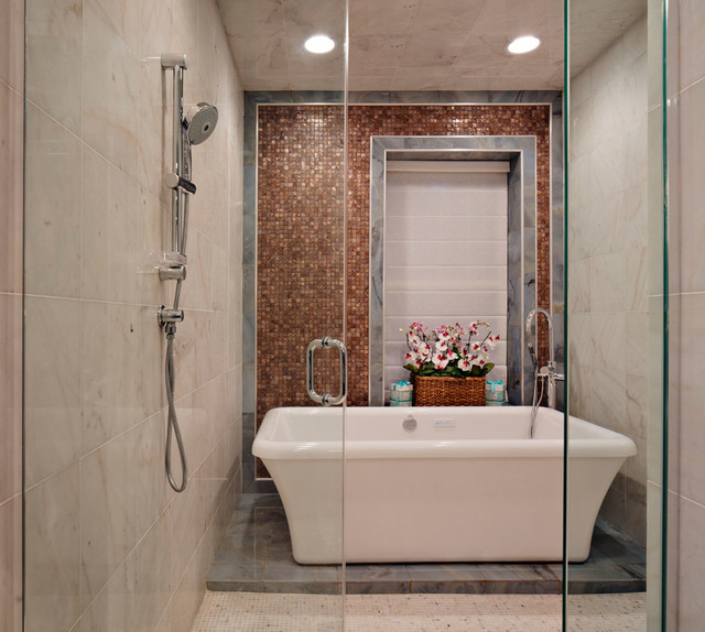 Hollywood Regency Residence klassisch-modern-badezimmer