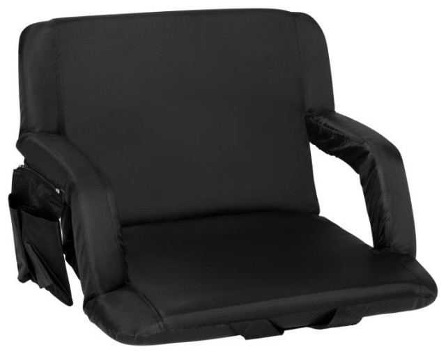 Flash Furniture Malta Black Reclining Stadium Chair FvFa090LBkGg