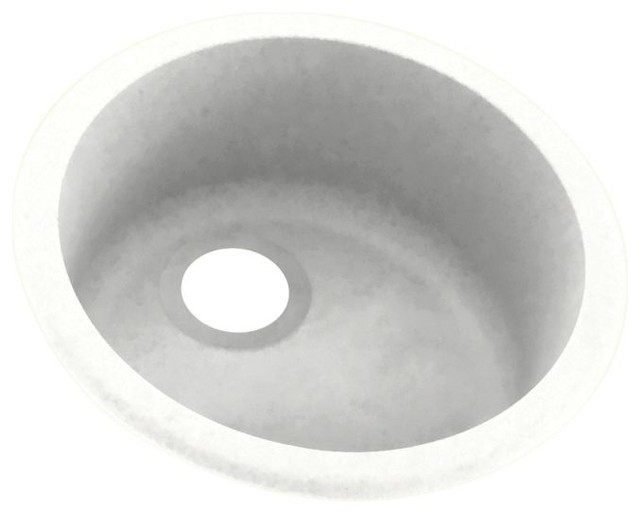 Swan 18.5x18.5x8 Solid Surface Drop Bar Sink, Tahiti White