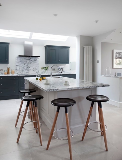Dark & Light handpainted traditional-kitchen