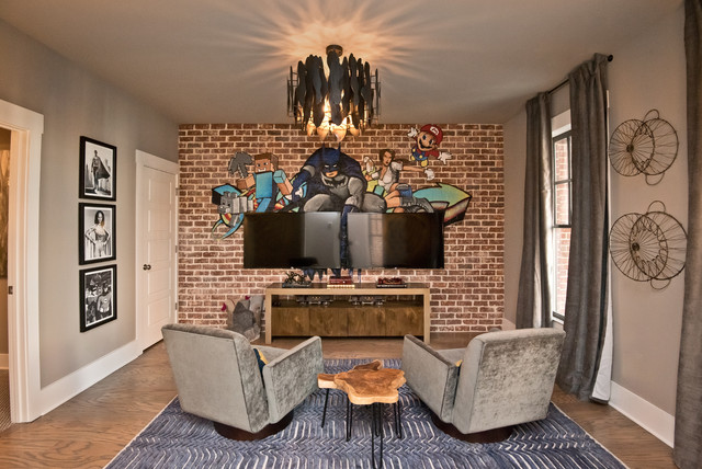 Man Cave / Playroom industrielt-hjemmekontor