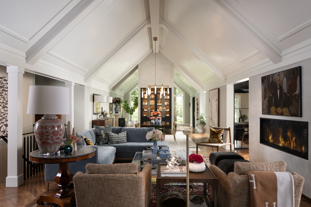 Art-filled Ranch on Natural Bridge - Traditional - Living Room - Other ...