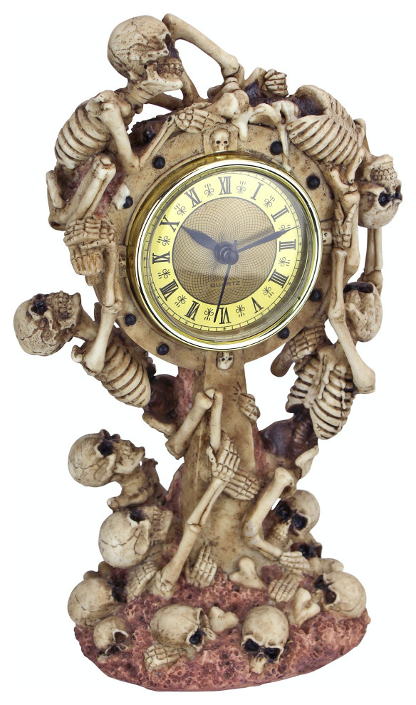 Skeleton Crew Mantle Clock