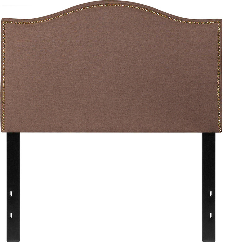 Lexington Upholstered Twin Size Headboard With Decorative Nail Trim