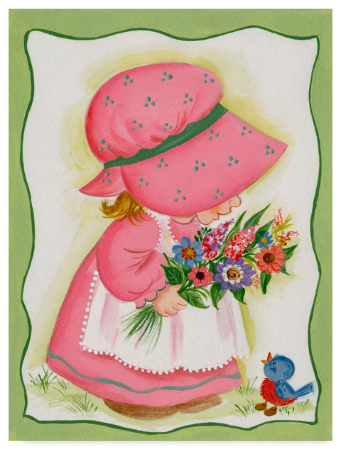 Beverly Johnston 'Little Girl In Pink' Canvas Art, 14"x19"